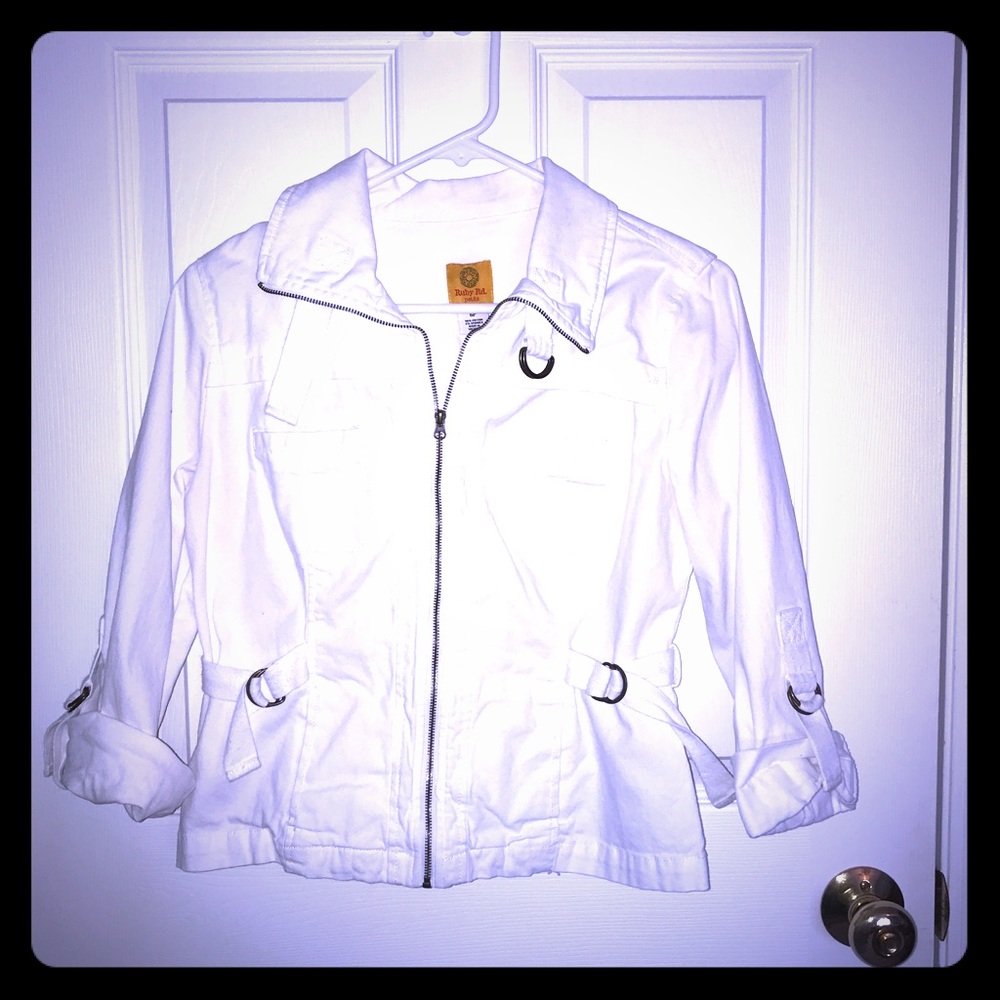 White Jean jacket